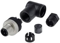 xzcc12mcm40b Telemecanique Sensors Circular Connector, 4 Contacts, Cable, M12 Connector, Plug, Male, IP67, XZCC Series