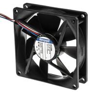 3412n2hh ebm-papst 3400 N Series Axial Fan, 12 V dc, DC Operation, 102m³/h, 2.9W, 92 x 92 x 25mm