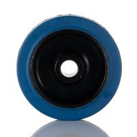 30108b LAG Black, Blue Rubber Non-Marking, Quiet Operation, Shock Absorbing Trolley Wheel, 150kg