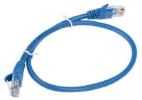 557-250 RS PRO, 0.5m Cat5e, Blue RJ45 to Male RJ45 Male, U/UTP Unshielded, Terminated PVC Sheath