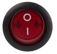 mr210r5lbr APEM Illuminated DPST, On-Off Rocker Switch Panel Mount