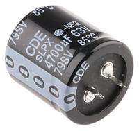 slpx472m063e3p3 Cornell-Dubilier 4700μF Aluminium Electrolytic Capacitor 63V dc, Snap-In - SLPX472M063E3P3