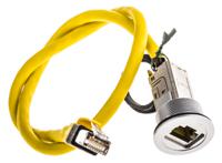 09454521504 HARTING Single-Port RJ45 Plug/RJ45 Socket Coupler, Cat6, Shielded