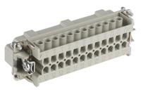 10196000 EPIC Connector Insert, 24 Way, 16A, Male, H-BE, Cable Mount, 600 V