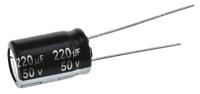 eeueb1h221 Panasonic 220μF Aluminium Electrolytic Capacitor 50V dc, Radial, Through Hole - EEUEB1H221
