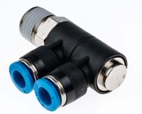 qslv2-14-6 Festo QSLV Series Multi-Connector Fitting, Threaded-to-Tube Connection Style, 153213