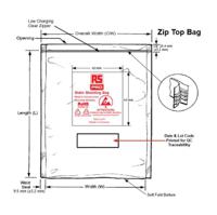 190-8431 RS PRO Static Shielding Bag 75mm(W)x 125mm(L)
