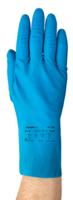 87195070bp Ansell AlphaTec Yellow Cotton Flock Cotton Work Gloves, Size 7, Latex Coating
