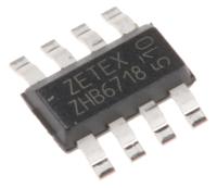 zhb6718ta Diodes Inc ZHB6718TA Quad NPN/PNP Transistor, 2.5 A, 20 V, 8-Pin SM