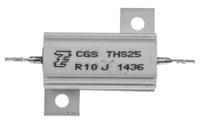 ths25r10j TE Connectivity, 100mΩ 25W Wire Wound Chassis Mount Resistor THS25R10J ±5%