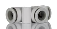 kq2t08-00a SMC KQ2 Pneumatic Tee Tube-to-Tube Adapter, Push In 8 mm x Push In 8 mm x Push In 8 mm