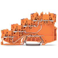 2000-5477 WAGO  TOPJOB S Series Orange, 1mm², 4-Level, Push-In Cage Clamp Termination