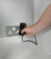 113-4499 RS PRO 6 Door Vented Mild Steel Blue Locker, 1800 mm x 300 mm x 450mm