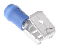 fvddfm2-250bpa JST FVDDFM Blue Insulated Female Spade Connector, Piggyback Terminal, 6.3 x 0.8mm Tab Size, 1mm² to 2.6mm²