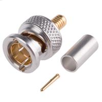 r142077702w Radiall, Plug Cable Mount BNC Connector, 75Ω, Crimp Termination, Straight Body
