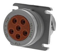 hd10-6-96p Deutsch Circular Connector, 6 Contacts, Cable, 33.4 mm Connector, Socket, Male, IP67, HD10 Series