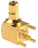 j01160a0591 Telegartner, Plug Through Hole SMB Connector, 50Ω, Solder Termination, Right Angle Body