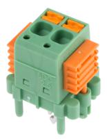 1864037 Phoenix Contact SDC 2.5/ 2-PV-5.0-ZB Series PCB Terminal Block, 2-Contact, 5mm Pitch, Through Hole Mount, 1-Row, Screw