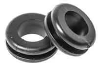 633-02030-hv1203-pvc-fr-bk HellermannTyton HV Black PVC 12mm Cable Grommet for Maximum of 10mm Cable Dia. 633-02030 HV1203-PVC-FR-BK