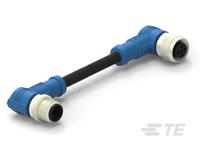 t4162214002-001 TE Connectivity Male/Female 2 way M12 to 2 way M12 Sensor Actuator Cable, 500 mm