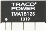 tma-1512s TRACOPOWER TMA DC-DC Converter, 12V dc/ 80mA Output, 13.5 → 16.5 V dc Input, 1W, Through Hole, +85°C Max Temp