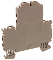1041600000 Weidmuller WDK Series Brown Double Level Terminal Block, 2.5mm², Double-Level, Screw Termination, ATEX