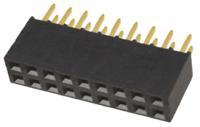 ssq-109-01-g-d Samtec SSQ Series Straight Through Hole Mount PCB Socket, 18-Contact, 2-Row, 2.54mm Pitch, Solder Termination