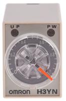h3yn-4-ac24 Omron H3YN Series DIN Rail, Panel Mount Timer Relay, 24V ac, 4-Contact, 0.1 s → 10min