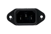 px058063 Bulgin C14 Panel Mount IEC Connector Male, 10A, 250 V