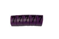 225-2165 RS PRO Slide On Cable Marker, Black on Violet, Pre-printed "7", 3 → 4.2mm Cable