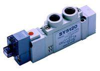 sy5120-5lou-c6f-q SMC 5/2 Pneumatic Solenoid Valve - Solenoid/Pilot One-Touch Fitting 6 mm SY5000 Series 24V dc