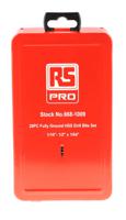 668-1009 RS PRO 29-Piece Twist Drill Bit Set for Metal, 1/2in Max, 1/16in Min, HSS-G Bits