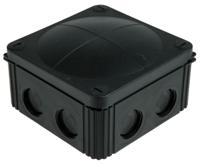 61779 WISKA Combi Series Black Polypropylene Junction Box, IP66, IP67, 110 x 110 x 66mm