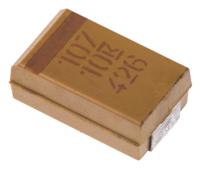 t491d107k010at KEMET 100μF MnO2 Tantalum Capacitor 10V dc, T491 Series