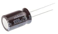 upw1e102mhd Nichicon 1000μF Aluminium Electrolytic Capacitor 25V dc, Radial, Through Hole - UPW1E102MHD