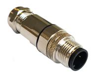 pxmbni12fim12ascpg7 Bulgin Circular Connector, 12 Contacts, Panel, M12 Connector, Plug, Male, IP67, Buccaneer M12 Series