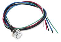 175-8439 RS PRO Illuminated Push Button Switch, Panel Mount, 16mm Cutout, SPST, RGB LED, 36V dc, IP67