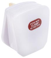 490-015 RS PRO UK Mains Plug, 13A White, Cable Mount Thermoplastic, Urea Formaldehyde, 250 V