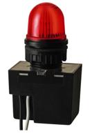 23210055 Werma 232 Series Red Flashing Beacon, 24 V, Built-in Mounting, Xenon Bulb