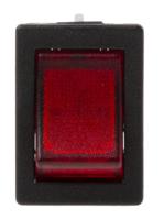 h8553vbnaa Arcolectric (Bulgin) Ltd Illuminated DPST, On-Off Rocker Switch Panel Mount