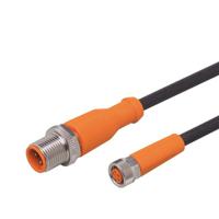 evc224 ifm electronic Male 1 way M12 to Female 1 way M8 Actuator/Sensor Cable, 5 m