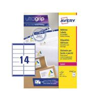 l7163-40 Avery White Adhesive High Visibility Label Sheet, Pack of 40Sheets