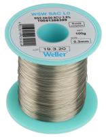 t0051388399 Weller Wire, 0.3mm Lead Free Solder, +217 → +221°C Melting Point