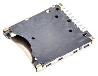 502774-0891 Molex, 503182 8 Way Right Angle Micro SD Memory Card Connector With Solder Termination