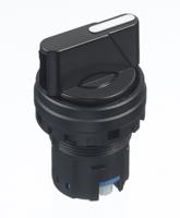 hw1s-33t Idec IDEC HW Series 3 Position Selector Switch Head, 22mm Cutout, Black Handle