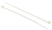 811-1568 RS PRO Cable Tie, 100mm x 2.5 mm, Natural Nylon, Pk-100