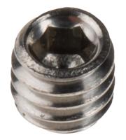 137-742 Plain Stainless Steel Hex Socket Set M4 x 4mm Grub Screw