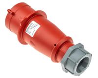 744 MENNEKES, AM-TOP IP44 Red Cable Mount 7P Industrial Power Plug, Rated At 32A, 400 V