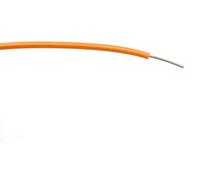 196-4303 RS PRO Orange 0.26 mm² Hook Up Wire, 23 AWG, 1/0.6 mm, 100m, PVC Insulation