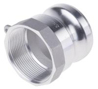 362-6661 RS PRO Hose Connector, Straight Cam & Groove Adaptor, BSP 2in 2in ID, 17 bar